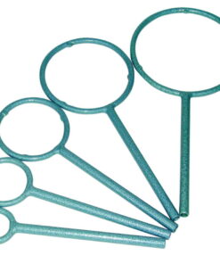 Juchheim Laborgeräte Ring with Bosshead, O.D.: 70mm, Steel with Malleable Bosshead, Powder Coated