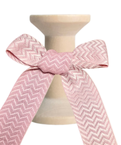 No 141 – Peach Chevron 24mm x 20m