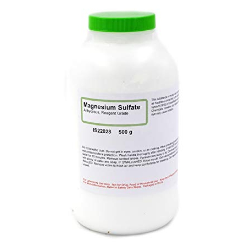 Magnesium Sulfate Anhydrous 500g AR