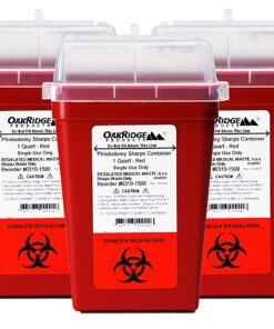 Alternative view of 500ml Base & Lid Round Sharps container