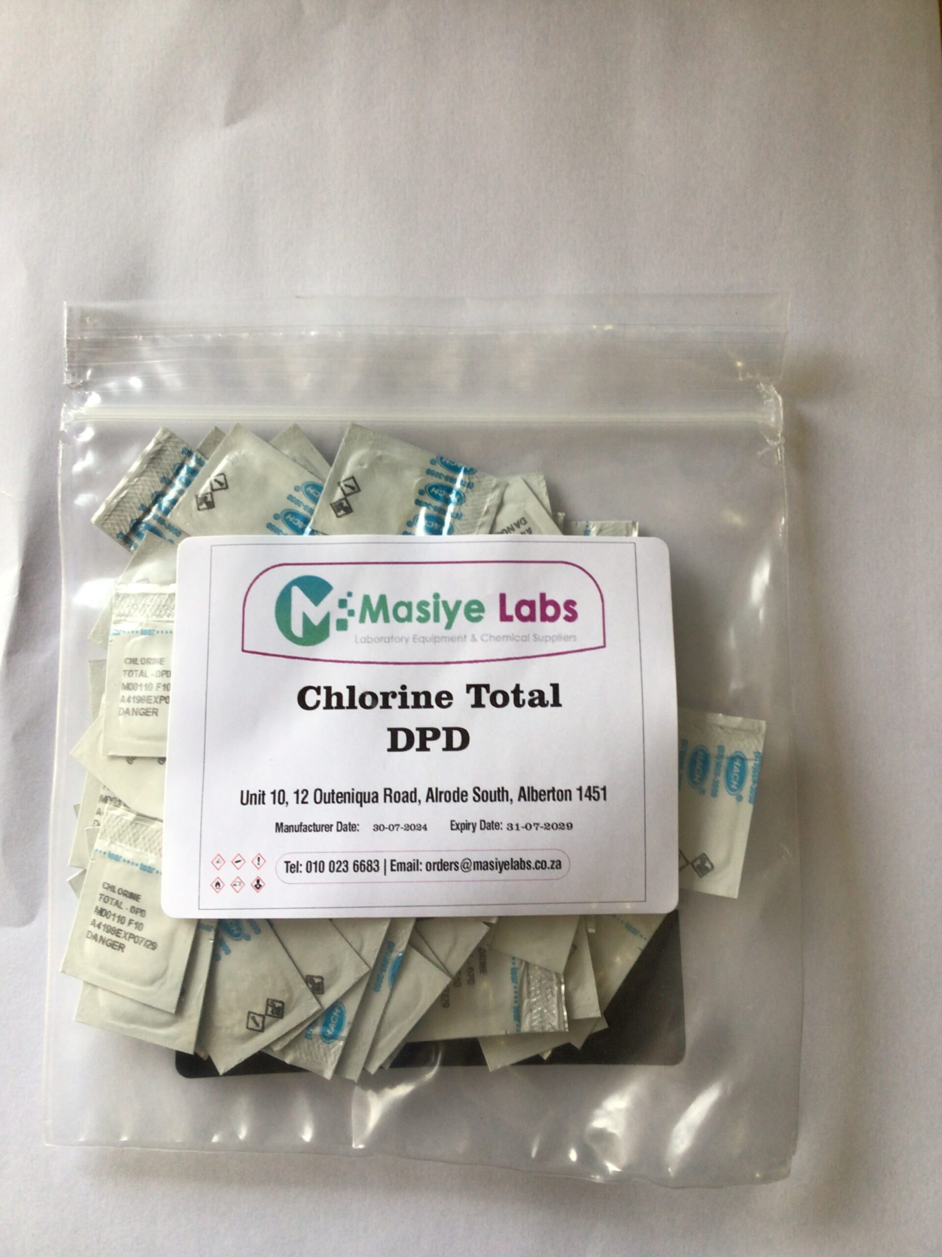 DPD Total Chlorine Powder 10mL 100/pk
