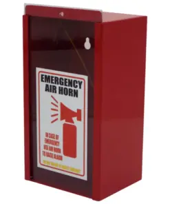 Red Air Horn Metal Case