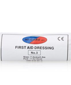First Aid Dressing – No.3 Hi-care 7.5cm X 2.2m