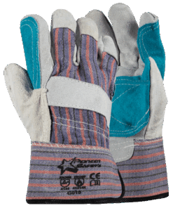 Candy Stripe Leather Durable Rigger Glove