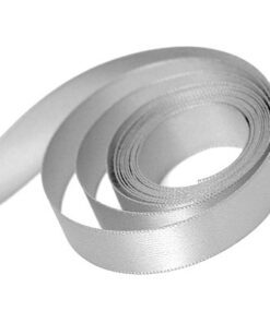 Silver Satin Ribbon 25m rolls (10mm)