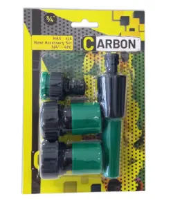 4 Piece Hose Accessory Set 3/4 inch