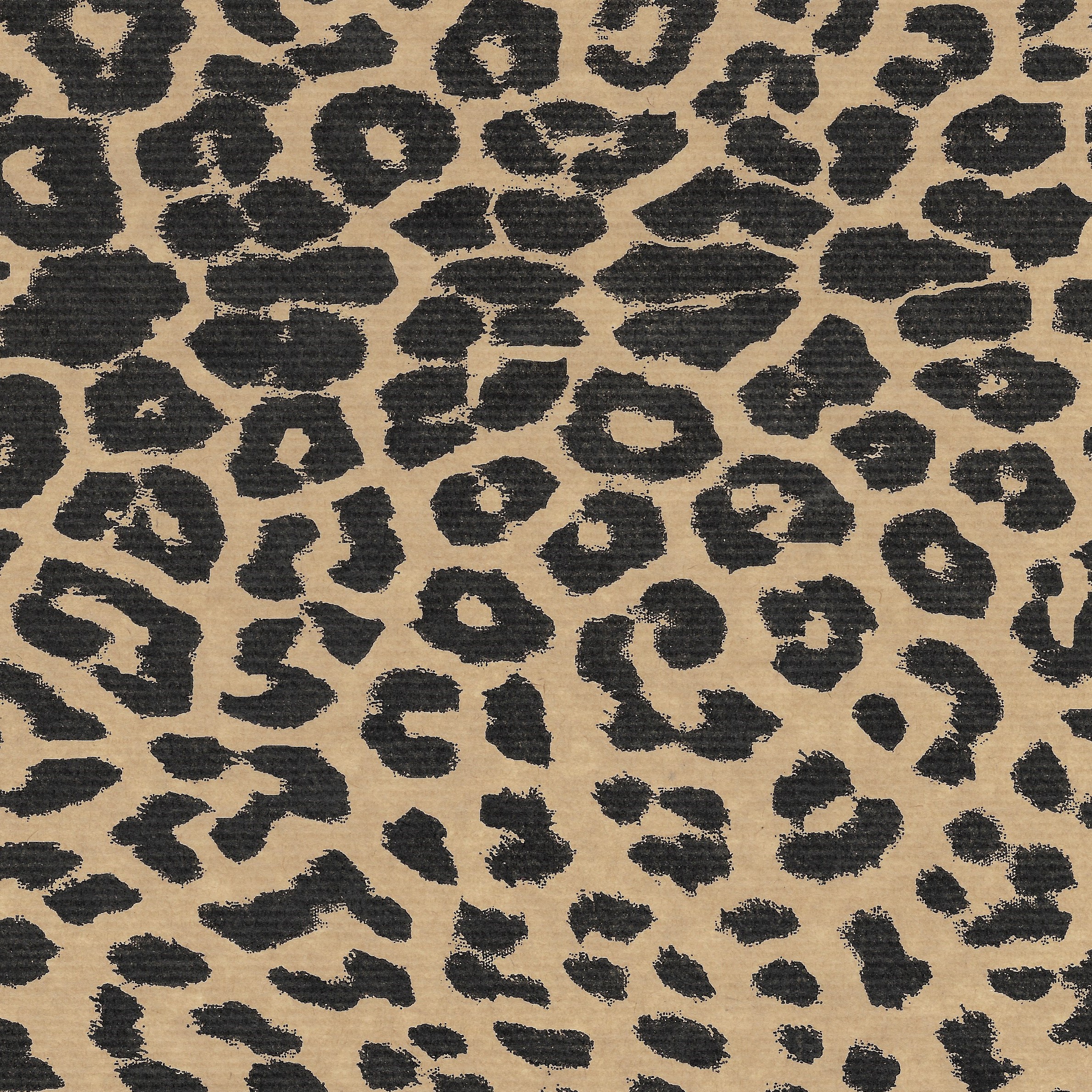 Leopard Print on Brown Kraft (50m x 50cm Roll)