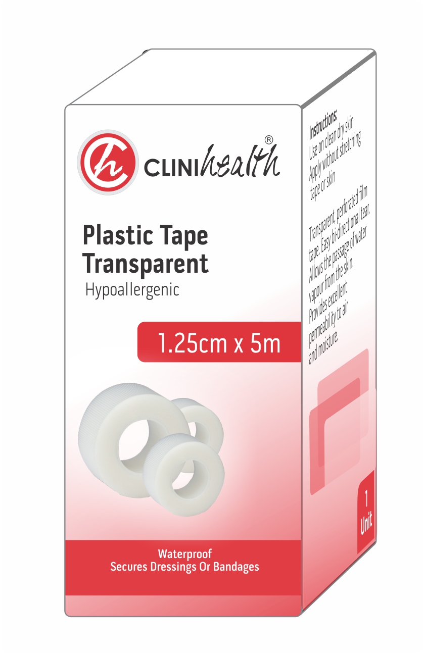 Plastic Tape Transparent 1.25cm x 5m – Singles