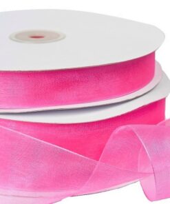 Shocking Pink Organza Ribbon 20mm x 100m