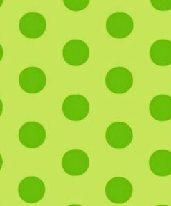 Green & Lime Green Dot (5m x 50cm)