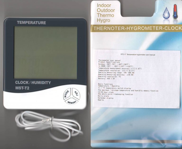 Digital Temperature & Humidity Thermometer