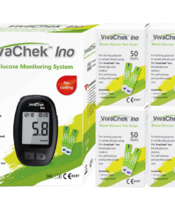 Vivachek Ino Meter + 4 X 50s Glucose Tests Strips