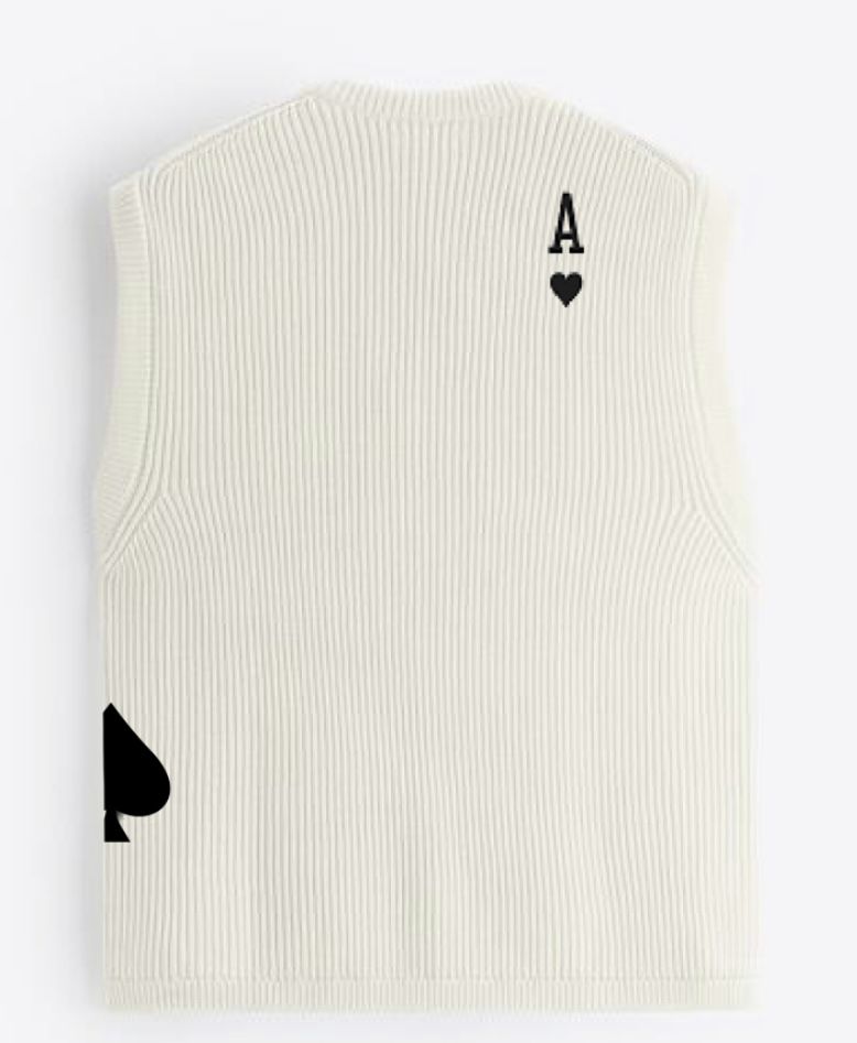 Ace of Spades - Sleeveless Jersey (Beige) - Image 2