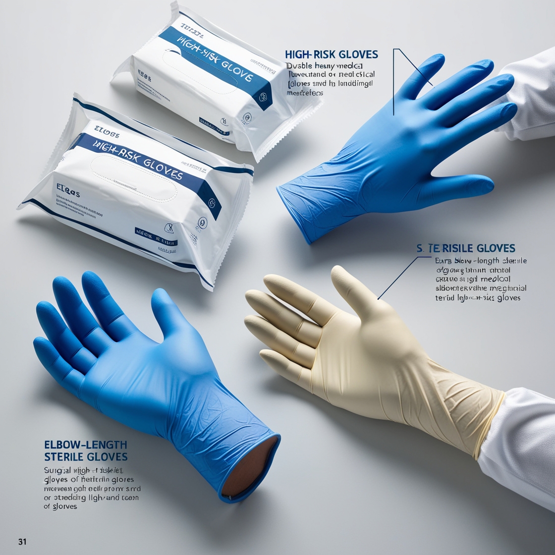 extra large sterile gloves