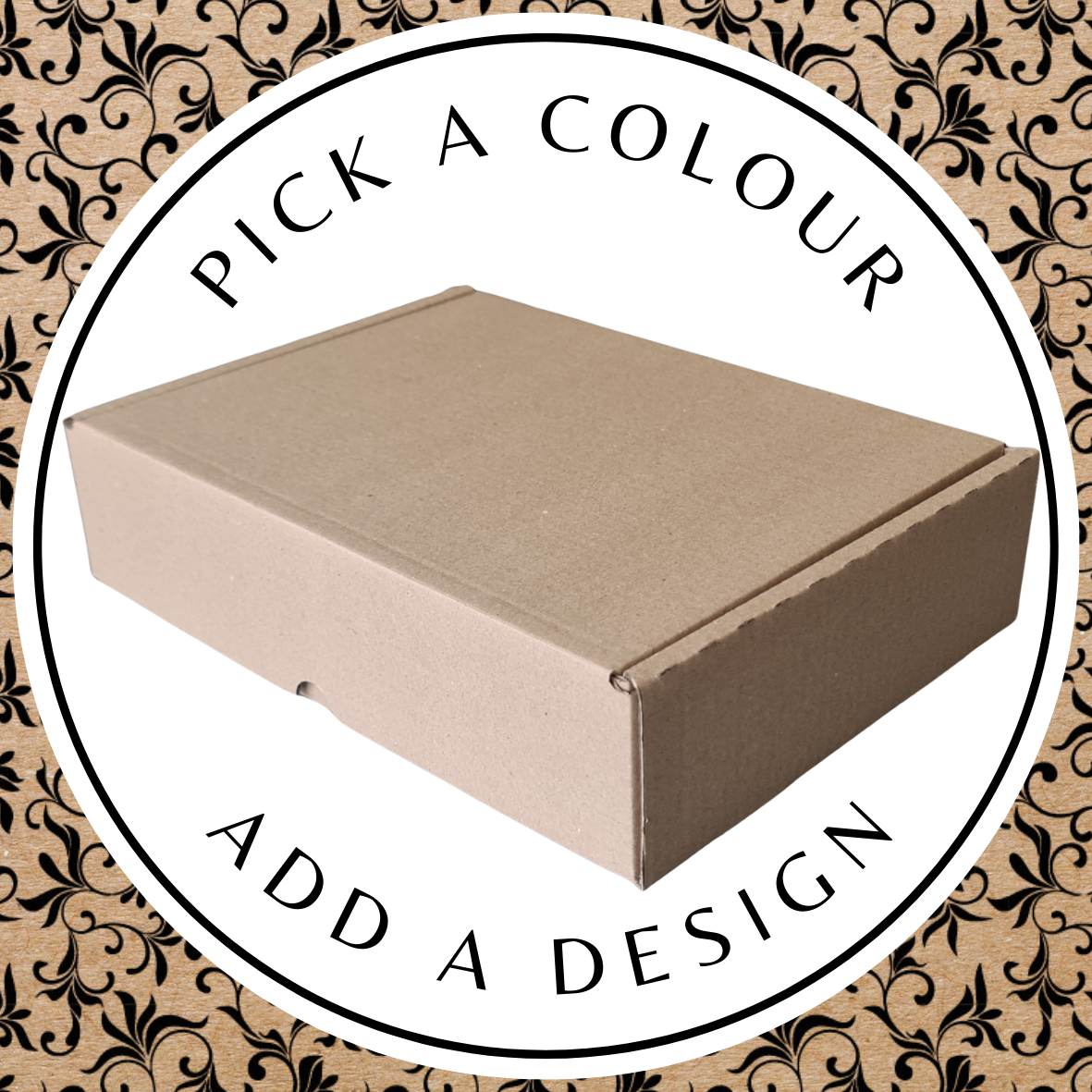 Design Shipper (Large Rectangle) – Brown Kraft