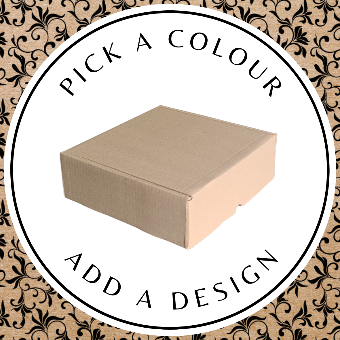 Design Shipper (Square) – Brown Kraft
