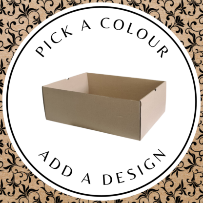Design Hamper Tray (M) – Brown Kraft 250 x 175 x 75mm