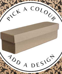 Design Wine Box – Brown Kraft 405 x 102 x 100mm