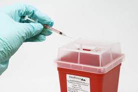 500ml Base & Lid Round Sharps container - Image 4