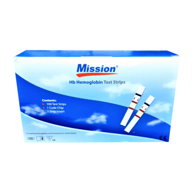 Mission HB Hemoglobin Test Strips 100’s