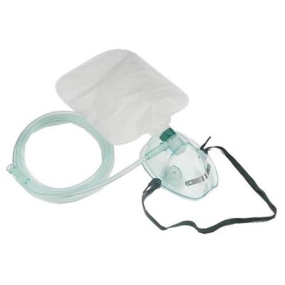 Oxygen Mask + Re-Breathing Bag Adult
