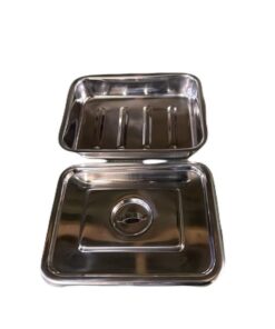 Stainless Steel tray_ lid 25 x 20cm