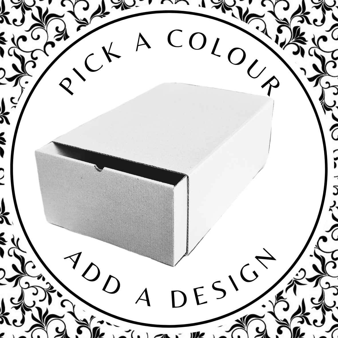 Design Match-box (XL) – White Kraft 420 x 295 x 160mm