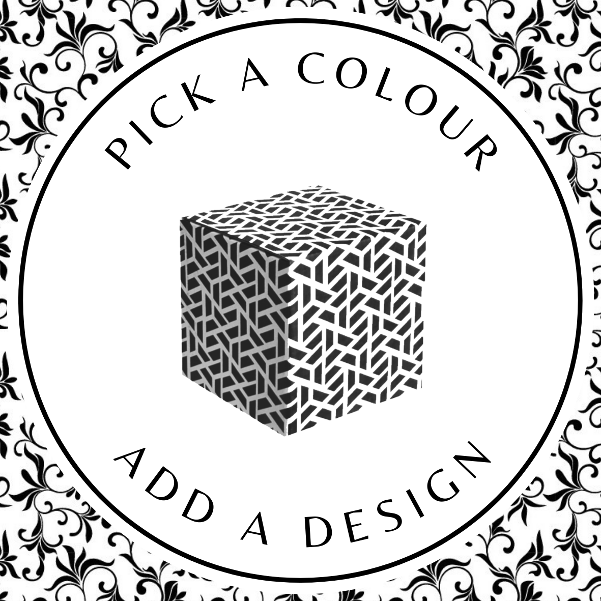 Design Cube Box (S) – White Kraft 110 x 110 x 110mm