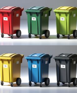 Violet 120 liter wheelie bin