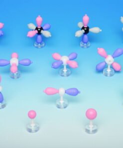 Molecular model advanced level chemistry Set 64 atoms, 38 links