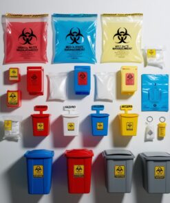blue sharps container