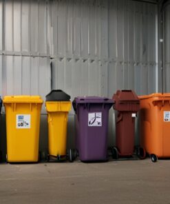 240l general waste bin