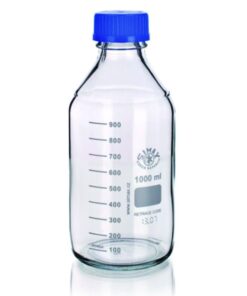 Bohemia Cristal Laboratory Bottle, Borosilicate Glass 3.3, Graduated, PP Screw Cap, 20000 ml