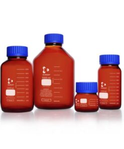 DWK Duran Thread Bottle 20000 ml, Wide Neck Amber, with GLS 80 Thread, Complete