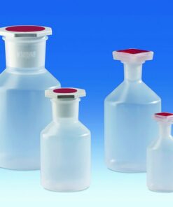 VITLAB Wide Mouth Bottle, 250 mL, with NS Stopper NS 34/35, PP