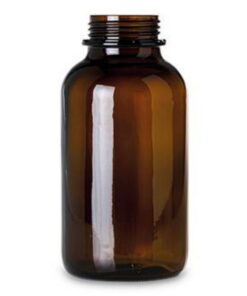 RIXIUS Wide Neck Bottles 2500 mL, Amber OV 80 (Pack of 11)