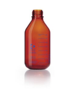 DWK Duran Laboratory Bottle, 1000 mL, Amber, Pressure Plus GL45, Pressure Resistant to -1/+1.5 Bar​
