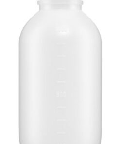 Kautex Textron HDPE Medium Neck Bottle 1000 mL Round with Screw Cap