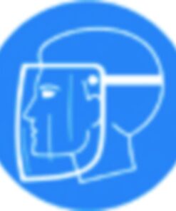 SecuBox® Maxi, 23.6x31.5x20.0cm blue "face shield"