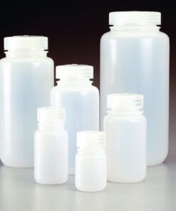 Thermo Nalgene Wide Neck Bottle 250 mL PE-HD with Screw Cap PP, Pack of 72