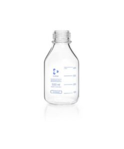 DWK Duran Laboratory Bottle, 500 mL, Clear, Pressure Plus GL45, Pressure Resistant to -1/+1.5 Bar​