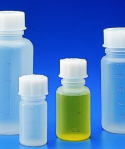 Kartell Wide Mouth Bottles 50 mL PP Graduated with Closure GL 32 Autoclavable (Pack of 10)