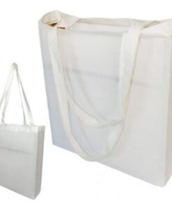 Natural Cotton Tote Bag with short handles – Size: 380mm x 420mm