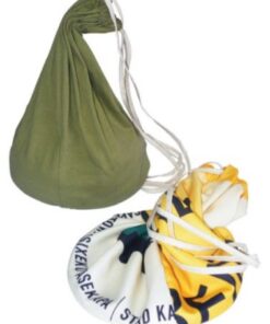Natural Cotton & Banner Drawstring Gym Bag – Size: 270mm x 450mm
