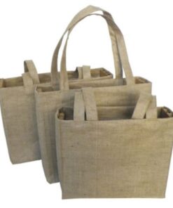 Natural Jute Bag (Large) – Size: 460mm x 350mm x 120mm – Min Ord