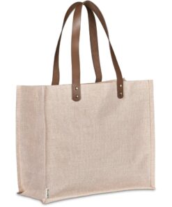 Pebble Jute & Cotton Shopper or Tote Beach Bag – Natural Eco Friendly