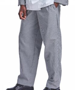 Chef Trousers Poly Cotton Black/White. Small – 3XL