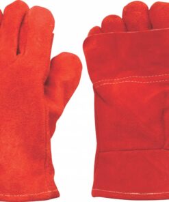 Leather Glove Heat Red Cuff 2.5 inch