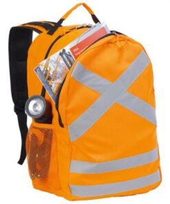 Reflective Safety Backpack – Orange