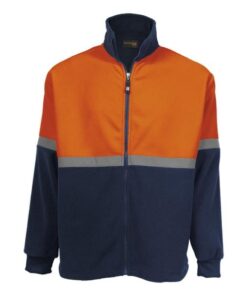 Quarry Fleece with Reflective – Available in: Navy/Safety Orange, Navy/Safety Yellow or Navy/Red